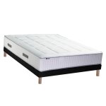 Ensemble matelas ressort 7 zones et mmoire forme sommier 160x200