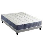 Ensemble matelas ressort 7 zones et mmoire forme sommier 160x200