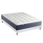 Ensemble matelas ressort 7 zones et mmoire forme sommier 160x200