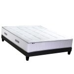 Ensemble matelas ressort 7 zones et mmoire forme sommier 160x200