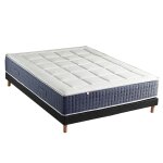 Ensemble matelas ressort 7 zones et mmoire forme sommier 160x200