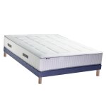 Ensemble matelas ressort 7 zones et mmoire forme sommier 160x200