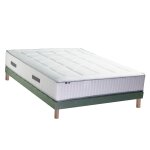 Ensemble matelas ressort 7 zones et mmoire forme sommier 160x200