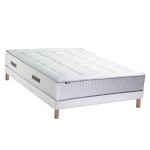Ensemble matelas ressort 7 zones et mmoire forme sommier 160x200