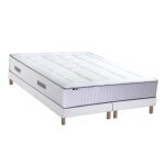 Ensemble matelas ressorts 7 zones sommier 2x80x200