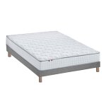 Ensemble matelas ressorts sommier gris chine 140x190 Ensemble matelas ressorts sommier gris chine 140x190