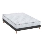 Ensemble matelas ressorts sommier noir 140x190 Ensemble matelas ressorts sommier noir 140x190