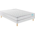 Ensemble matelas ressorts et sommier tapissier 140 x 190 cm