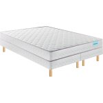 Ensemble matelas ressorts et sommier tapissier 2 x 80 x 200 cm