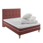 Ensemble matelas, sommier, pieds, tte de lit, complments 140x190
