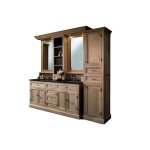 Ensemble de meuble de salle de bain double vasque + 1 colonne d