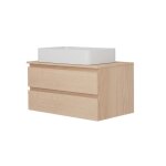 Ensemble meuble simple vasque 80 cm + vasque
