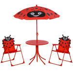 Ensemble salon de jardin enfant 4 pièces design coccinelle Ensemble salon de jardin enfant 4 pièces design coccinelle