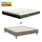 Ensemble sommier matelas mmoire de forme ressorts 140x190