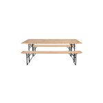 Ensemble table et banc de jardin brasseur unitaire Ensemble table et banc de jardin brasseur unitaire