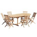 Ensemble table ovale - 4 chaises - 2 fauteuils Ensemble table ovale - 4 chaises - 2 fauteuils