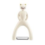 Epluche l�gumes blanc acier inoxydable 15 x 8 x 3 cm