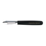 Eplucheur 2 tranchants manche noir en inox h1 Eplucheur 2 tranchants manche noir en inox h1