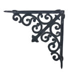 Equerre fixation étagère vintage ancienne fonte grise 20 x 21 cm Equerre fixation étagère vintage ancienne fonte grise 20 x 21 cm
