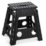 Escabeau marchepied pliable polypropyl�ne noir 29x22x39cm