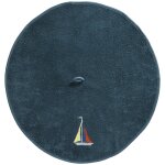 Essuie - mains en coton 380 g / m² bleu marine rond Essuie - mains en coton 380 g / m² bleu marine rond