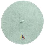 Essuie - mains en coton 380 g / m vert d'eau rond