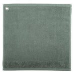 Essuie - mains oeillet en coton vert de gris 50 x 50 Essuie - mains oeillet en coton vert de gris 50 x 50