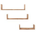 Etag�res en bois de paulownia (x3)