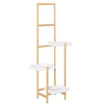 �tag�re � fleurs � 5 niveaux pr�sentoire de jardin effet bois �cru