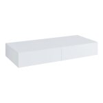 tagre murale 2 tiroirs blanche 80 x 35 x 12 cm