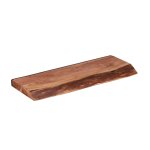 Etagre murale bord naturel en acacia massif l60cm