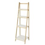 tagre pliable style chelle avec 4 niveaux de rangement effet bois