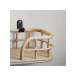 Etagre rotin naturel et mtal