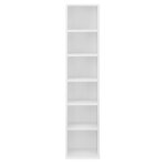 tagre tour cd / effet bois blanche 20 x 20 x 90 cm