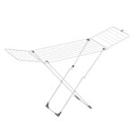 tendoir  linge pliable en acier blanc