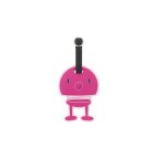 tiquette de bagage bumble rose