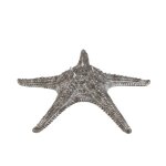Etoile de mer résine gris / argent h10cm Etoile de mer résine gris / argent h10cm