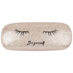 Etui à lunettes à paillettes dorées imprimé Etui à lunettes à paillettes dorées imprimé