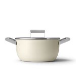 Faitout 24cm crème avec couvercle smeg Faitout 24cm crème avec couvercle smeg