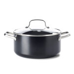 Faitout copenhagen 20 cm avec couvercle noir en cramique