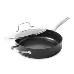Faitout avec couvercle copenhagen 24 cm noir en cramique
