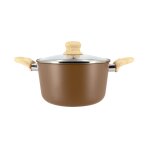 Faitout en revtement cramique 20cm noisette - tous feux