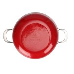 Faitout rouge 24cm en fonte