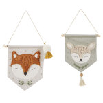 Fanions  suspendre animaux multicolores (x2)