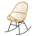 Fauteuil à bascule en rotin Fauteuil à bascule en rotin