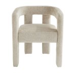 Fauteuil bridge en tissu cru l63 cm