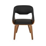 Fauteuil bridge en vinyle noir