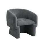 Fauteuil cabriolet en tissu gris Fauteuil cabriolet en tissu gris