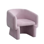 Fauteuil cabriolet en tissu rose Fauteuil cabriolet en tissu rose