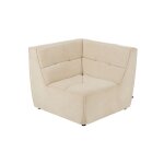 Fauteuil chauffeuse d'angle lounge en velours c�tel�